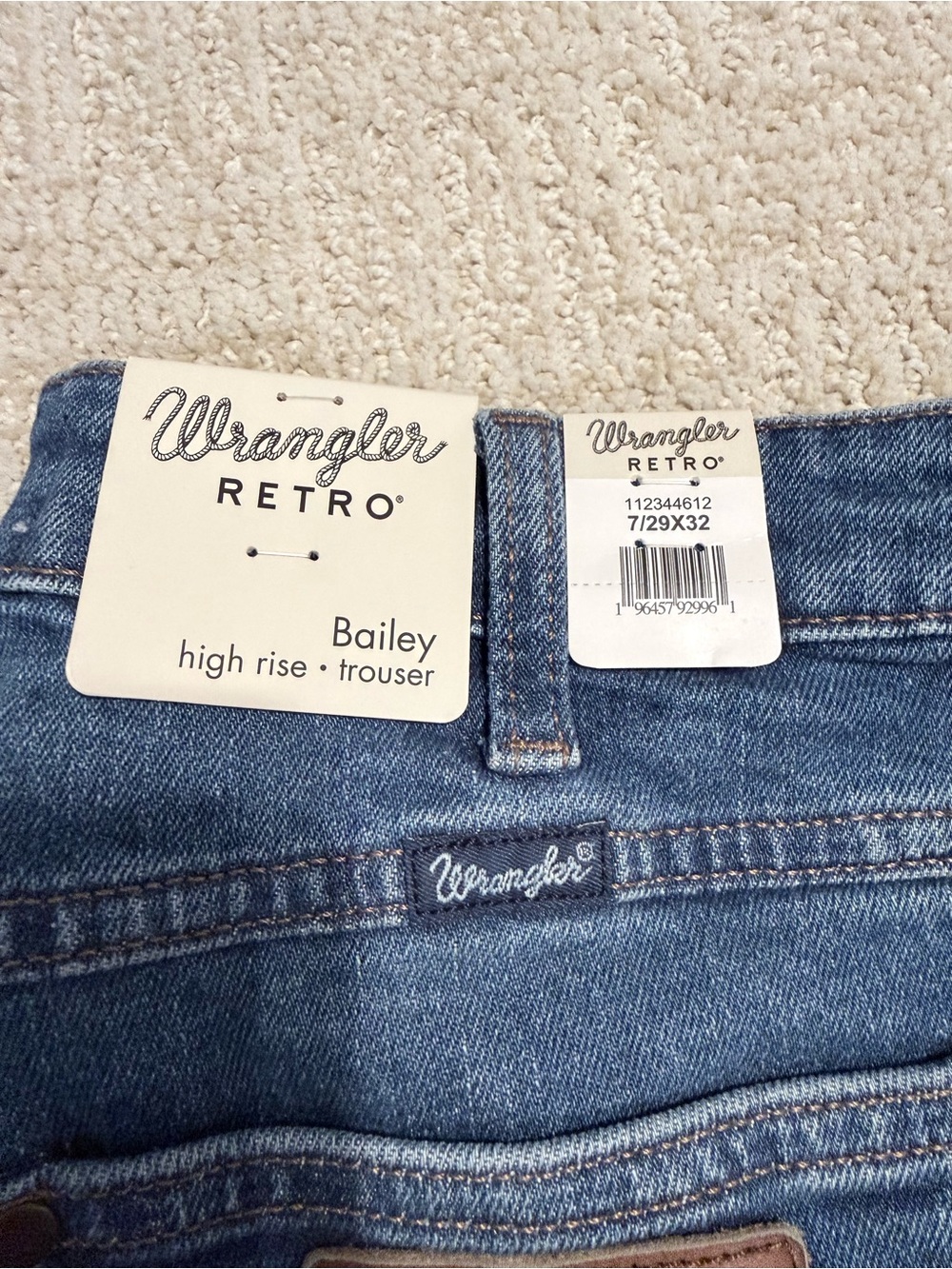 NWT Wrangler Retro Bailey High-Rise Trouser Jeans (29”x32”) - Picture 6 of 7